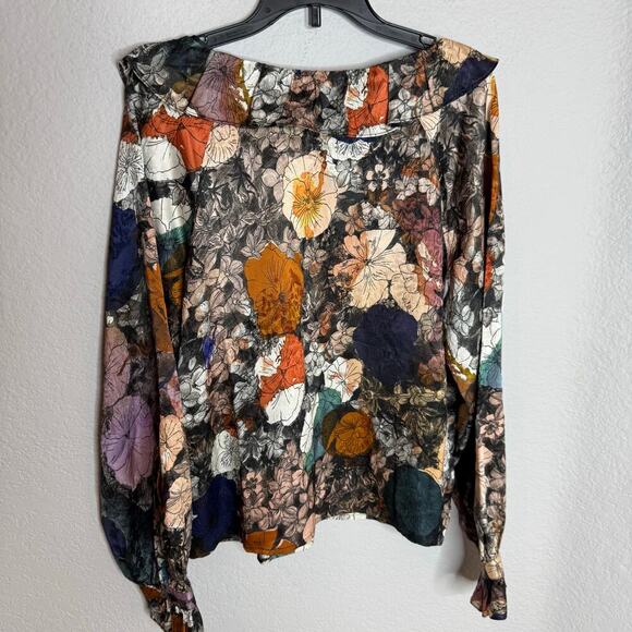 Raquel Allegra Floral Print Long Sleeve Blouse - Picture 5 of 8